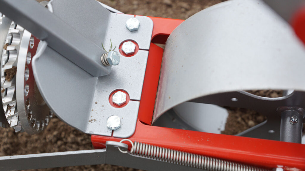 racleur roue arrière pour semoir Ebra, pour décrotter la roue arrière lisse, en acier