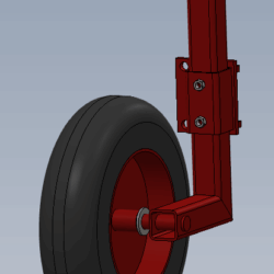 Complément pour roues porteuses réglables en hauteur