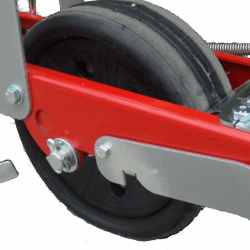 Remplacement par roue arrière en caoutchouc